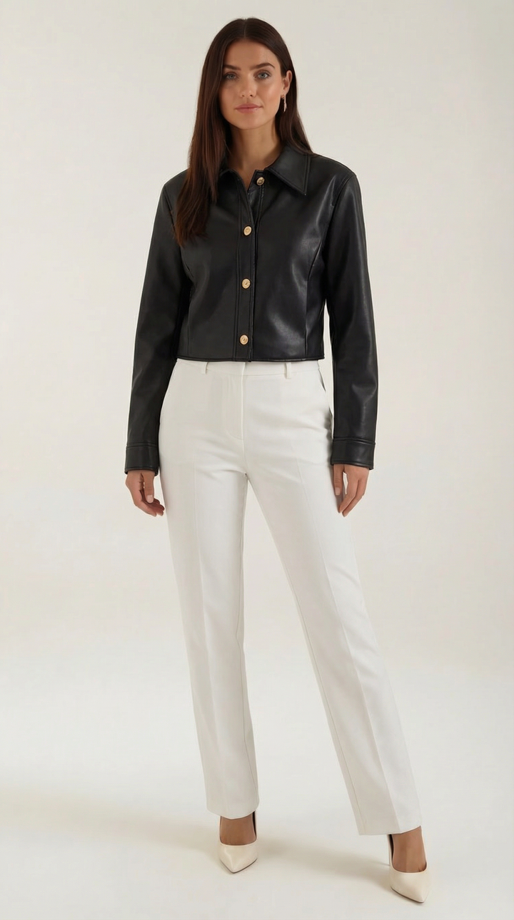 Chaqueta Corta de Ecopiel
