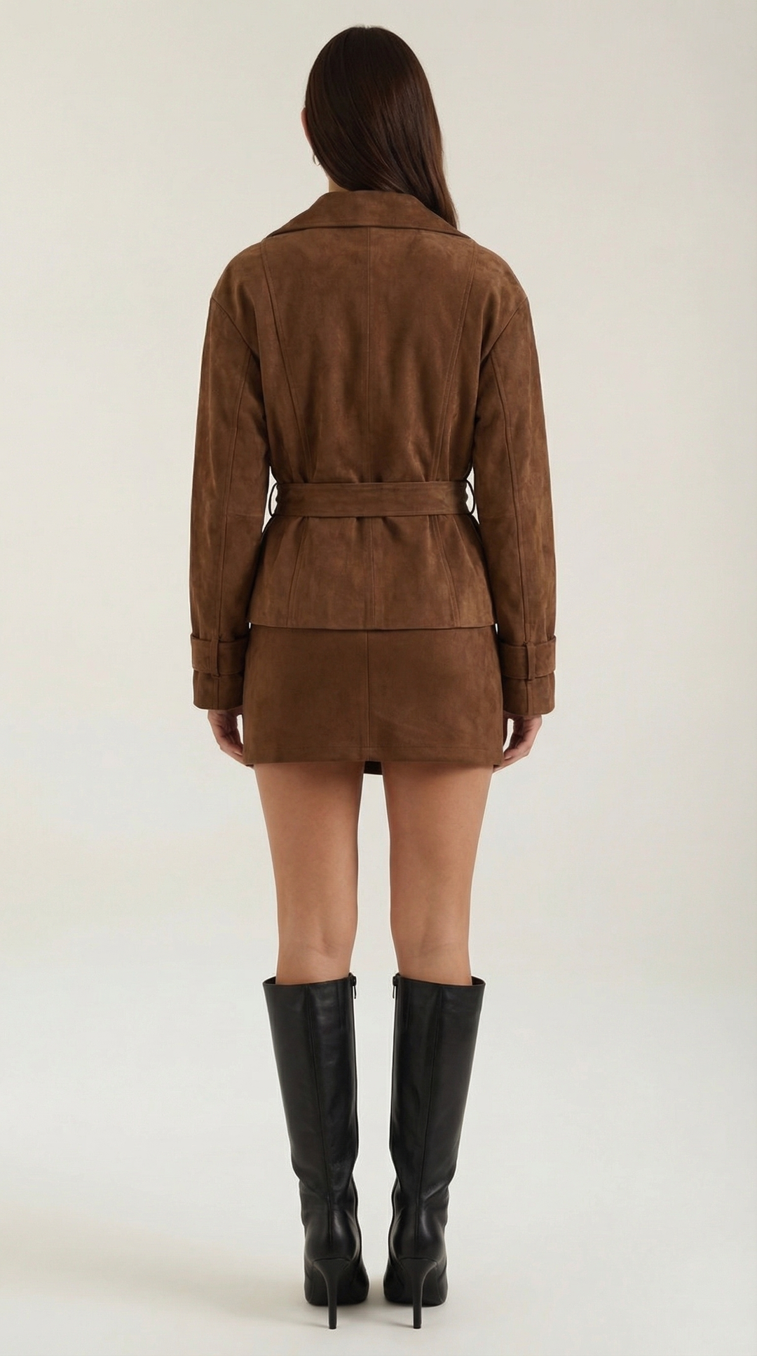 Chaqueta Envolvente con Cintura Elegante