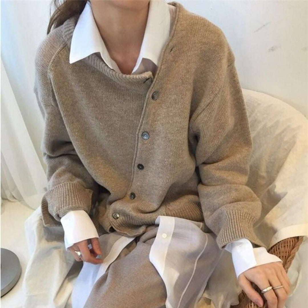 Cárdigan de cashmere con botones