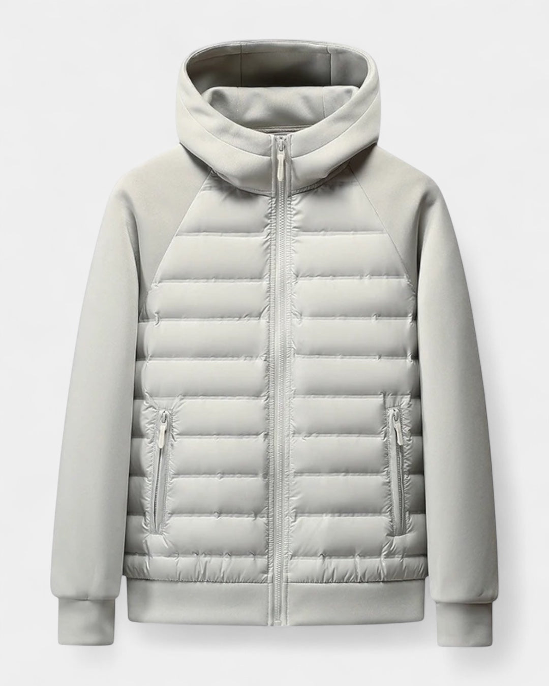 Chaqueta softshell acolchada con capucha