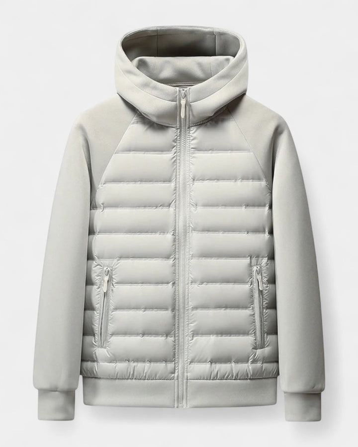 Chaqueta softshell acolchada con capucha