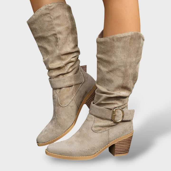 Botas Cowboy Mujer Ante