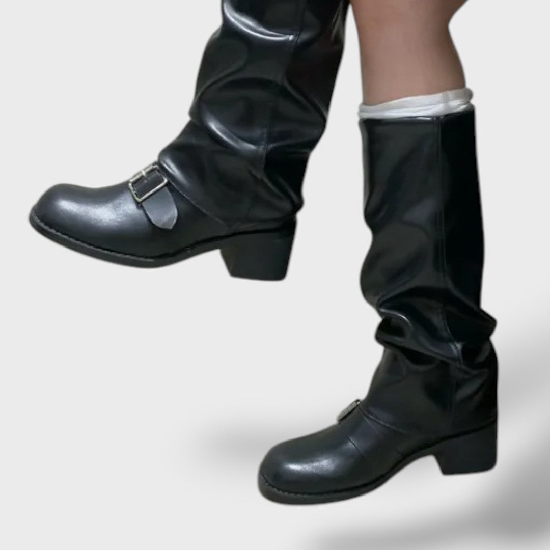 Botas altas punk mujer con plataforma